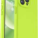 Vooii Compatible with iPhone 15 Pro Max Case, Upgraded Premium Silicone, [Camera Protection] [Soft Anti-Scratch Microfiber Lining] Shockproof Phone Case for iPhone 15 Pro Max 6.7" - Fluorescent Green