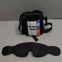 Travel Pillows for Airplanes, Airplane Pillow for Long Flight, Airplane Head Strap with Eye Mask for Sleep, Travel Neck Pillow for Car Road Trip, 360 Support Headrest, Stop Bobblehead, Black