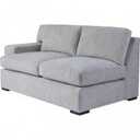 Sectional Sofa, Grey, 87"L x 38"W x 38"H