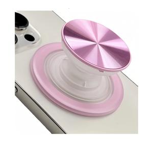 Magsafe Phone Grip, Magnetic Phone Grip Holder, Magnetic Collapsible Expandible Mobile Phone Grips Stand Holder for iPhone 17 16 15 14 13 12 Series, Pink