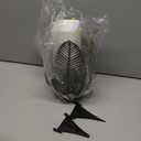 Solar Garden Lights Waterproof Decorations,Crackle Globe Glass,Metal Palm Leaf Solar Lights for Outdoor Decor On Garden,Patio,Yard,Front Porch,Tabletop Lamp-Perfect Gifts (golden/black)