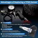4PCS TPMS Sensor 315MHz Tire Pressure Monitoring Sensor for Acura MDX 14-15 for Acura RDX 2013-2015 for Acura RLX 2016-2020 No.42753TX4A51