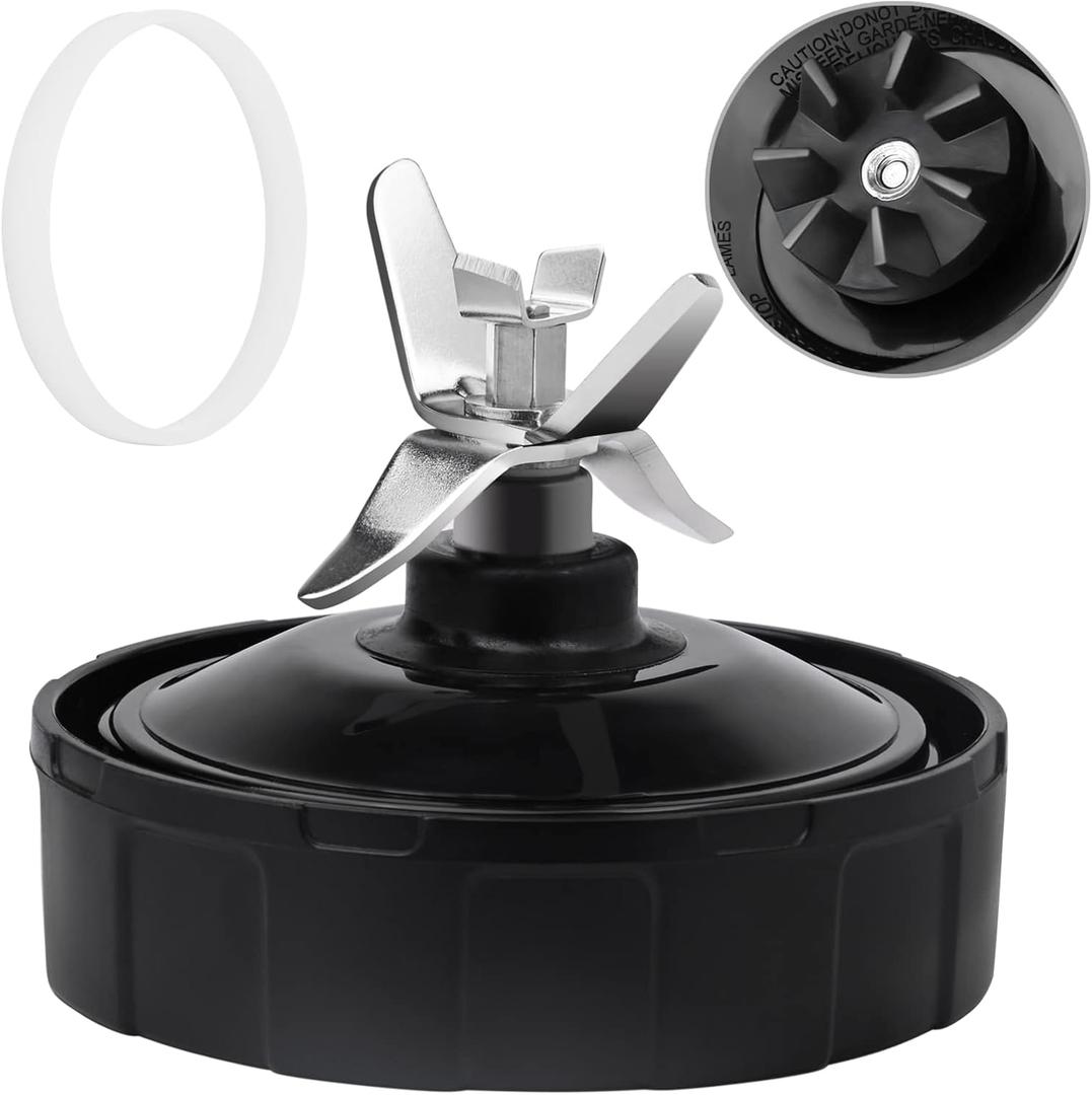 Ninja Blender Replacement Parts  Premium Grade 7 Fins Ninja Blender Blade for Ninja Blender Cups  Stainless Steel High Speed New Bearing  Leakproof Sealing Ring