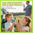 Walkie Talkies for Kids 4 Pack, 3 Miles Long Range Walkie Talkie Rechargeable with Clear Sound, Outdoor Toys for Boys Girls, Backyard, Travel, Christmas Birthday Gifts for 3 4 5 6 7 8 9 Year Old Kids