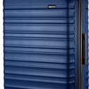 AmazonBasics 68 cm Navy Blue Hardsided Check-In Trolley, Medium Checked