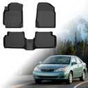 Floor Mats for Toyota Corolla 2003 2004 2005 2006-2008(NOT for with Rear Seat Vents), 2007 Corolla Floor Mats, Custom Fit TPE Corolla Mats Accessories, 1st & 2nd Rows All Weather Protection