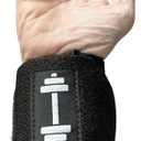 Adjustable Wrist Wraps  18" Adjustable Gym Straps with Belt-Loop System, Wrist Support for Powerlifting & Training