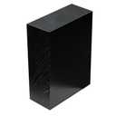 High-Density Polyethylene (HDPE) Plastic Block 2" Thick - 4" x 6" HDPE Plastic Sheet for Machining,Home Improvements,DIY Projects(Black PE Block 1 PCS)