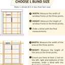 Cordless Vinyl Mini L Blinds 20" W x 48" H, 1" Slat White Horizontal Windows L Blind for Door, Shades, Camper, Light Filtering, Interiors, Arrive 1/2 Inch Narrower Indoor
