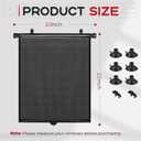 PLTCAT Car Side Window Sun Shades, 2 Pack Stretch Mesh Covers, 20 x 22 in