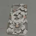 kate spade new york iPhone 16 Pro Case - Compatible with MagSafe - Designer Phone Case - Hollyhock Cream Floral