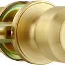 Leydebong 4 Pack Gold Door Locks, Keyed Alike Interior Door Knobs, Exterior Door Locks with Same Key, Door Handles Locks for Entrance Interior Exterior Doors