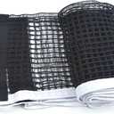 Ping Pong Net Nylon Pingpong Net for Indoor Outdoor School Gym Black Table Tennis Net Replacement (70.8" x 5.9")