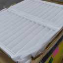 Mini Split Air Conditioner Cover, AC Cover for Outside Units, Outdoor Rain Snow Protection Sheet Noise Reduction, Fence to Hide Air Conditioner for Heat Pump Condenser Compressor (100X85X73X50CM, White)