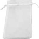 QIANHAILIZZ 50 Pack 12 x 16 Inch Drawstring Jewelry Gift Organza Bags Plant Covers Plants Protection Bag D5B (white)