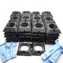 Mounting Brackets/Clips 100FT Set fits Govee PRO Permanent Outdoor Lights (60 Mounts for Set +2 Free, Black)