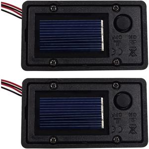 Battery Box, Solar Lantern Light Replacement Parts Top for Outdoor Hanging Lanterns Container Home Solar Lamp Hanging Lantern Led Accessories DIY Garden Decor (2PCS)