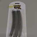 Bachmann Trains - Snap-Fit E-Z TRACK 11.25 RADIUS CURVED TRACK (6/card) - NICKEL SILVER Rail With Grey Roadbed - N Scale, 8