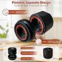 Mason jar Vacuum Sealer, Electric Mason Jar Vacuum Sealer Kit for Wide Mouth & Regular Mouth Mason Jars,for Food Storage and Fermentation (Black)