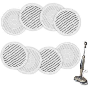 AIR U+ 8 Pack Replacement Steam Mop Pads for Shark S8201 S8001 S7001 S7201 S7000AMZ S7000 S7005 S7020 S7001C Steam Mop, Steam & Scrub AllinOne Scrubbing and Sanitizing, Dirt Grip Scrub Washable Pad