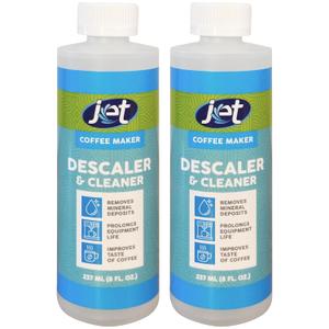 Coffee Maker Cleaner and Descaler 2-Pack  Universal Non-Toxic Descaling Solution for Keurig, Espresso & Drip Machines  Extends Life, Removes Buildup & Odors, 8 oz Each (2-Pack)