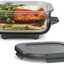 Ninja 6 Cup CleanCrisp Glass Container with Leak-Proof Storage lid, Compatible with Ninja Crispi® Portable Cooking System, Microwave, Freezer & Dishwasher Safe, PFAS & PTFE Free Glass, XSKSFN6CUP