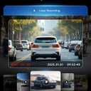 4 Channel 360° Dash Camera Front and Rear Inside Left Right, 3.16 Inch Dash Cam for Cars, Built-in Night Vision, Sensitive Motion Detection 24/7 Recording Parking Mode Monitor Reversing Help