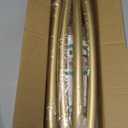 YNL Curved Shower Curtain Rod 35-82In(2.9-6.8Ft), Gold Round Rustproof Shower Rod for Bathroom Bathtub, Adjustable Arched Shower Curtain Rod, Never Rust|Extra Space|Non-Slip|Expandable|Need to Drill.