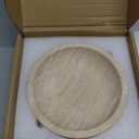Large Decorative Marble Travertine Bowl, 7.87 inches,Natural Stone Round Bowl for Home Decor, Fruit, Nuts, Jewelry tray,Coffee Tables Tray, Soap Serving, Catchall for Keys