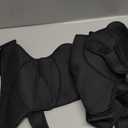 Cuffbow 2 Pcs Black Shoulder Brace Adjustable Large Size Shoulder Support for Men and Women Adjustable Arms Joint Compression Sleeve, Suitable for Both Left and Right Arms