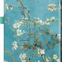 Fintie Folio Case for Samsung Galaxy Tab E 9.6 2015 (Model SM-T560/T561/T565/T567), Slim Fit Premium Vegan Leather Cover, Blossom