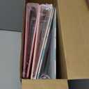 ReliThick 3 Pcs Retro Bow 3 Ring Binder, 1 Inch Round Ring with Interior Pockets, Decorative Retro Binders, Clipboard Binder, Groovy School Supplies for School Office,Letter Size (Mixed Color)