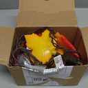 Couah 8.5 FT 3D Maple Leaf Lights 10 LED Orange & Yellow Maple Leaf Plug in Fall String Lights Indoor Outdoor Home Party Harvest Thanksgiving Fall Decorations