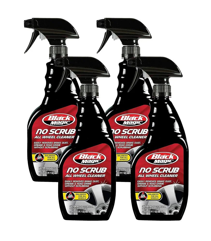 Black Magic BM41023 No Scrub All Wheel Cleaner, 23 oz. (Pack of 4)