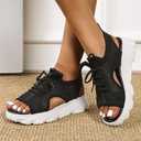 Orthopedic Sandals for Women 2026 Summer Dressy Arch Support Walking Comfortable Breathable Open Toe Sport Sandals, Size 8