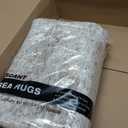 Soalmost 7x9 Area Rug for Living Room Washable Abstract Vintage Soft Thin Indoor Floor Non-Slip Carpet for Bedroom Dining Room Brown