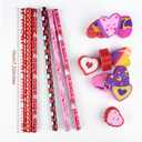 MIAHART 48 Pieces Teenager Party Bag Filler Set, Valentine's Day Pencils Halloween Christmas Pencils Party Goody Bag Fillers for School Supplies