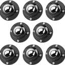 Pack Of 2 Secbolt Updated Anti-Rust Self Adhesive Caster Wheels 8 Pack, 201 Stainless Steel Stick On Wheels