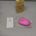 TECKNET Wireless Mouse for Laptop, 2.4G Quiet Computer Mouse with USB Receiver, 4 Buttons Portable Cordless Mice for Chromebook, Laptop, PC, Mac, 800/1200/1600 DPI (Rose Red)