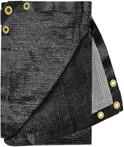 E.share 40% Shade Cloth for Garden, 20 Ft X 24 Ft Sun Shades Outdoor Patio with Grommets for Plant Covers,Porch Screen,Pergola Shade Cover,Greenhouse,Black