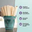 Tress Wellness 350 Wooden Sticks Mixed Pack, 350 Mixed Waxing sticks 4-style-wooden-waxing-sticks