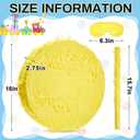 Jenaai Disco Ball Large Piñata 16 Inch, Round Blank Disco Piñata with Stick Blindfold and Confetti for Adults and Kids' Birthday Parties, Carnivals New Year Decorations Supplies(Yellow)
