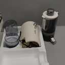 ACOQOOS Juicer Machines, Juicers Whole Fruit and Vegetable with 4.3" Feeding Chute, Easy to Clean Cold Press Juicer with 2 Cups, Masticating Juicer White