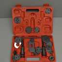 Disc Brake Caliper Compression Tool 22pc Professional Piston Compressor Tool Set for Automotive Brake Pad Replacement (Red)