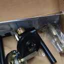 Amazon Basics Contemporary Madison Door Lever - Passage - Matte Black, 1-Pack