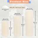 Foldable Cylinder Pedestal Stand for Parties 3pcs Columns Pedestal Display Stands Round White Cylinder Column Table Roman Pillar for Wedding Birthday Baby Shower Party Decor