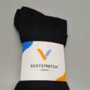 Viasox EasyStretch Diabetic Socks for Men & Women, Non Binding Top, Seamless Toe, Loose Fit (Black, X-Large)