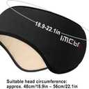 Sleep Mask & Earmuffs for Sleep - 2 in 1 Eye & Ear Mask, Comfortable & Soft for Side Sleepers (Black)
