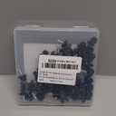 50-Pack #10 x 3/4 Hex Head Self-Drilling Metal Roofing Screws with EPDM Washer, Black Coated Wood Screws, Self Tapping Sheet Metal Roof Screws (Diamond Point)