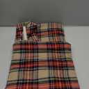 MIULEE Christmas Set of 2 Scottish Tartan Plaid Euro Sham Throw Pillow Covers Farmhouse Classic Decorative Outdoor Square Cushion Cases for Decor Sofa Couch 22x22 Inch, Khaki